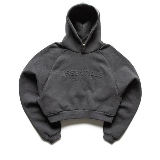 Fear of God Charcoal Heather Pullover Hoodie Women’s Cotton Top 192HO 257821