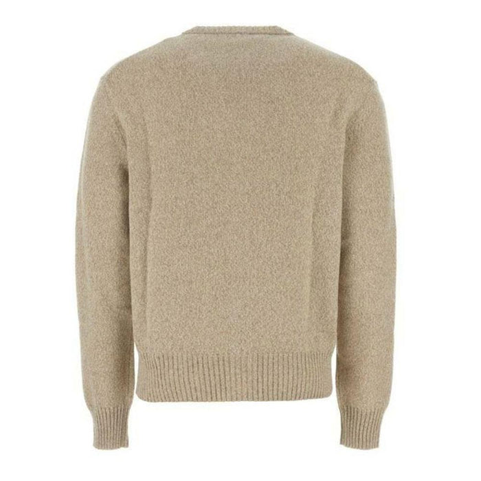 AMI Men’s Chain Stitch Heart Logo Cashmere Cardigan