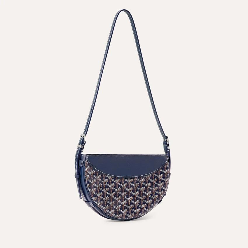 GOYARD Women’s Hirondelle Navy Leather Crossbody Bag HIRONDPMLTY12 CL12P