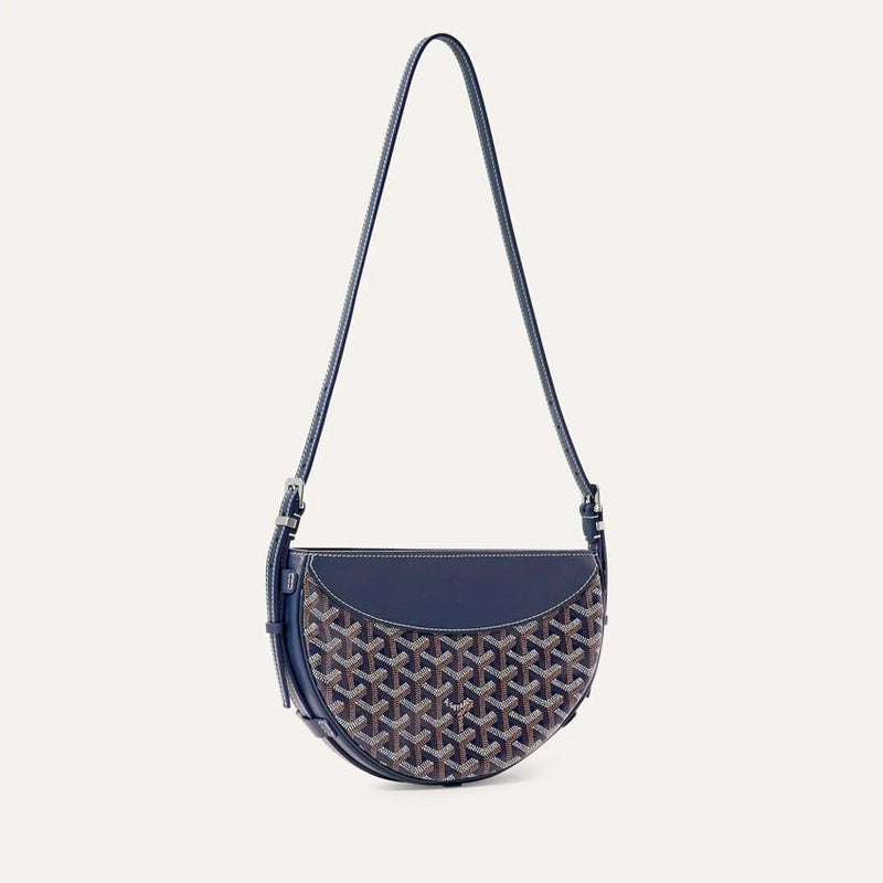 GOYARD Women’s Hirondelle Navy Leather Crossbody Bag HIRONDPMLTY12 CL12P