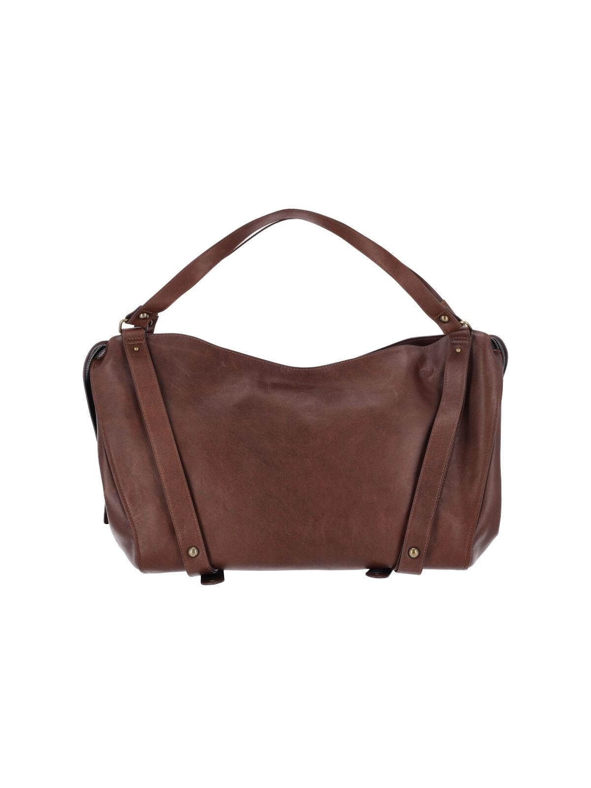 DIESEL Black Leather Shoulder Bag