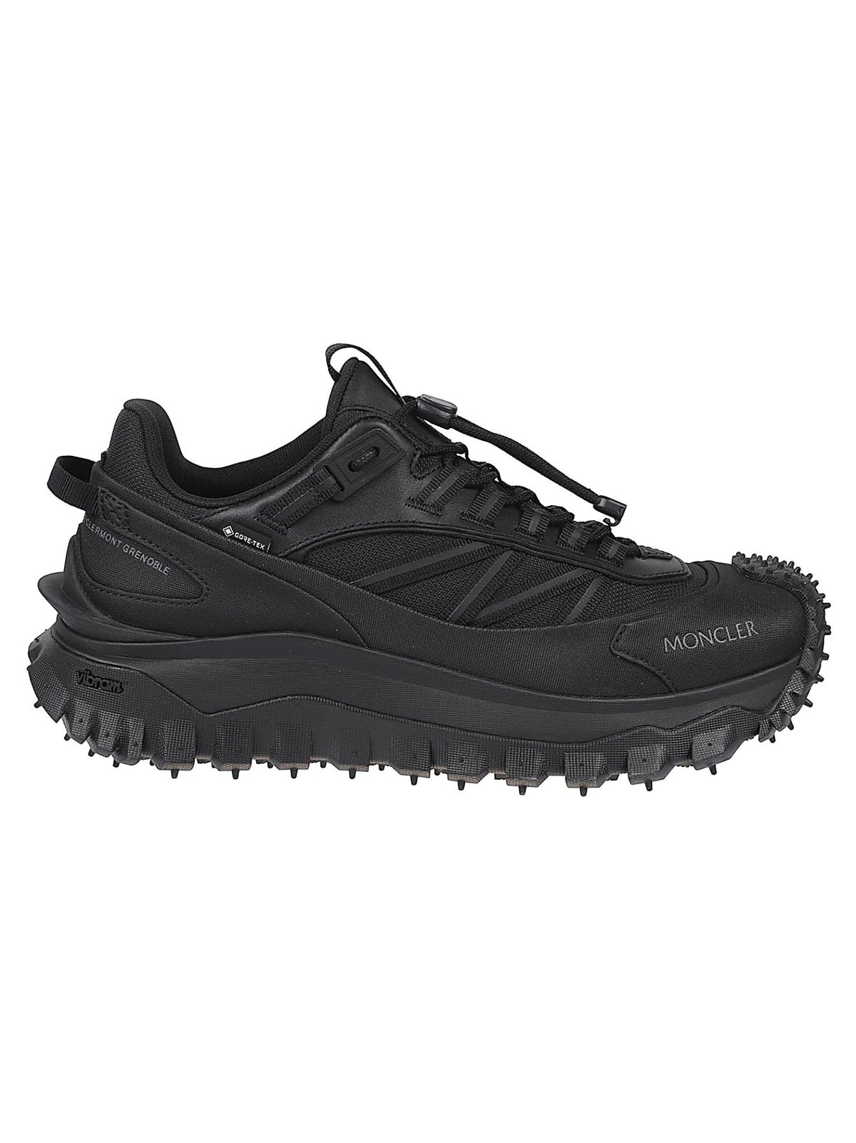 Moncler Leather Low-Top Sneakers for Men Navy
