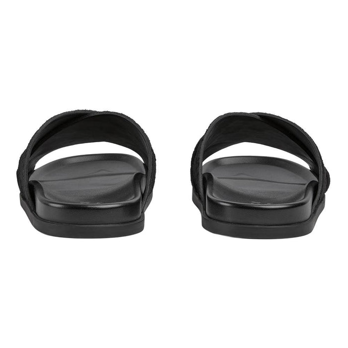 GUCCI Men’s GG Suede Slide Sandals Black 834940 AADUO 1000