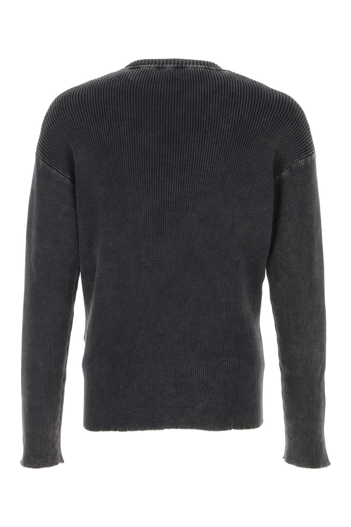 DIESEL Black Knit Round Neck Sweater for Men