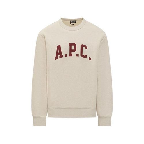 A.P.C. Harris Fleece Lined Ivory Sweatshirt Men H37012 APG