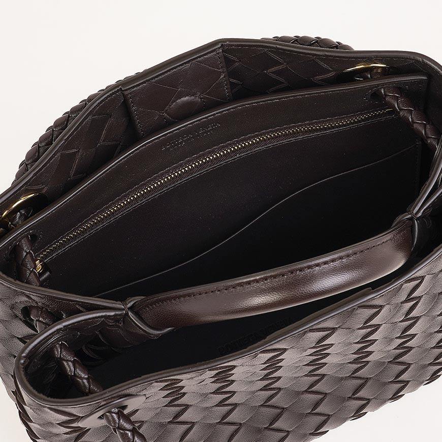 Bottega Veneta Small Andiamo Leather Tote Bag Brown Women’s