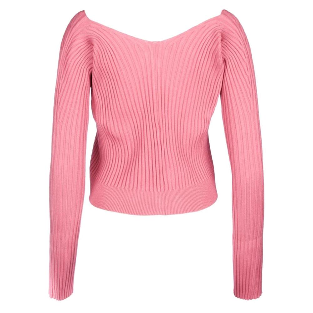 JACQUEMUS La Maille Pralù Ribbed Cardigan Green Knit Women’s