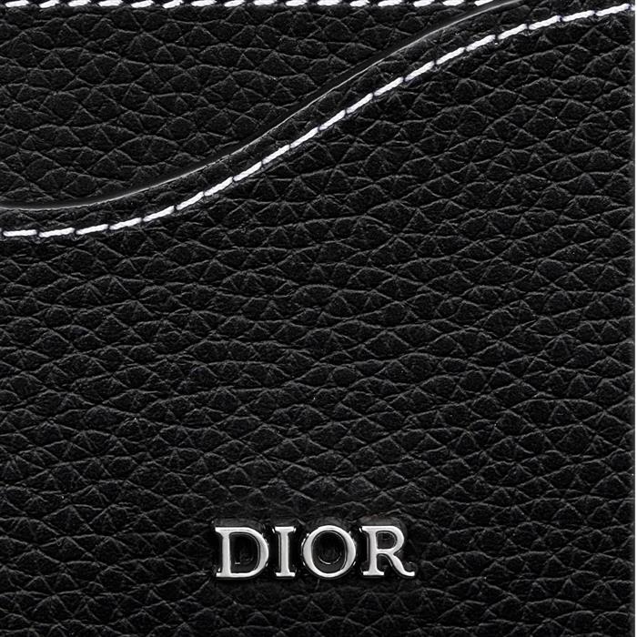 DIOR Calfskin Saddle Card Holder Wallet H00N
