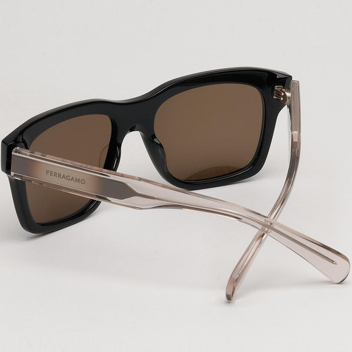 Ferragamo Square Acetate Sunglasses with Brown Lenses SF1087SN 001
