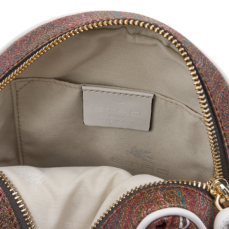 Etro Paisley Quilted Round Shoulder Bag 1N812 7656 600 2