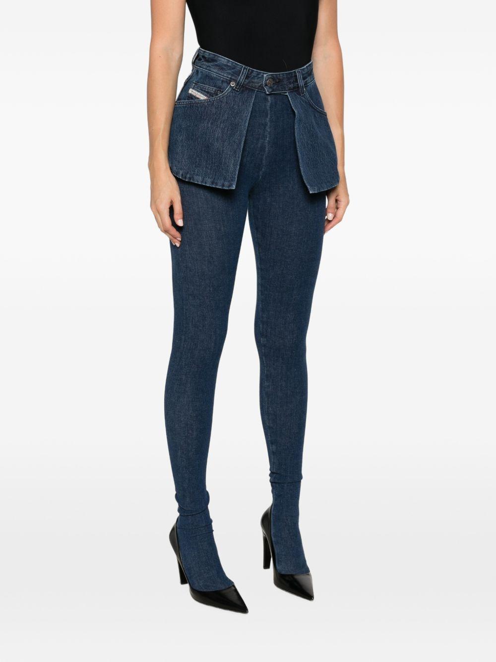DIESEL Black Stretch Denim Jeans for Women