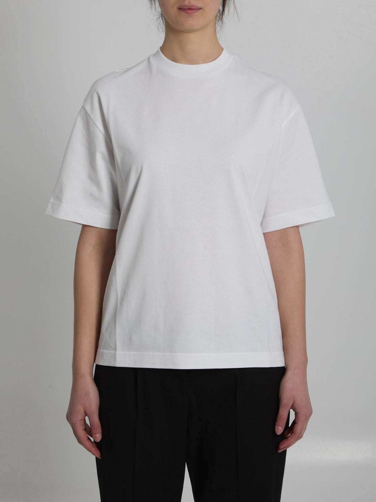 Bottega Veneta Black Cotton Short Sleeve T-Shirt
