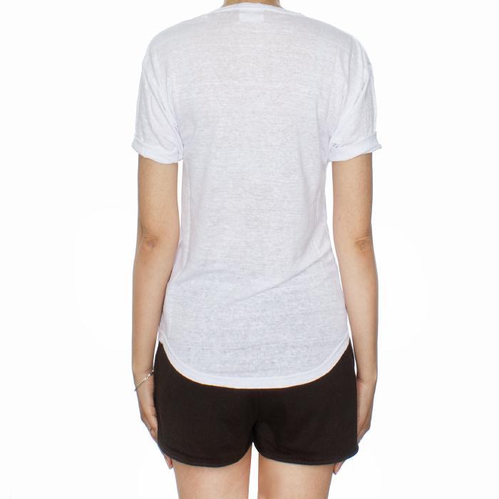 Isabel Marant Koldi Graphic Tee White Cotton T-Shirt