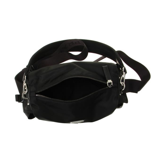 PRADA Explore Re-Nylon and Leather Crossbody Bag Black