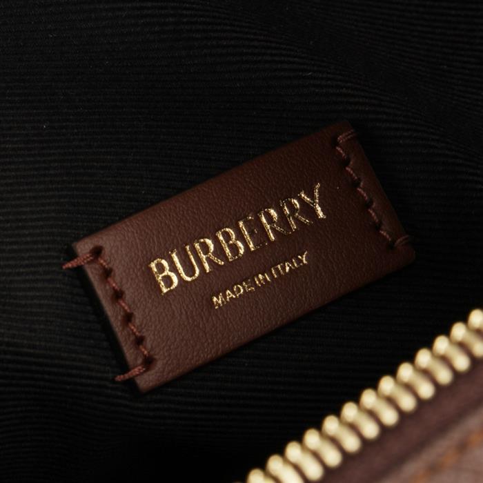 BURBERRY Medium Check Bowling Bag Tote