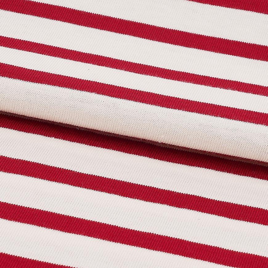 Saint James Ecru Persan Striped Cotton Long-Sleeve T-Shirt Women