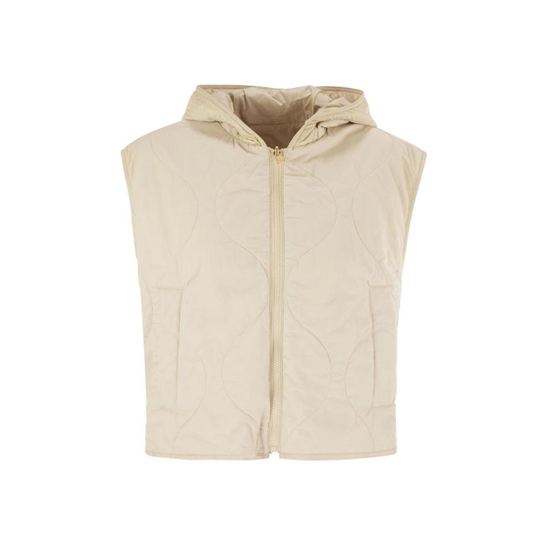 Max Mara Reversible Beige Puffer Vest