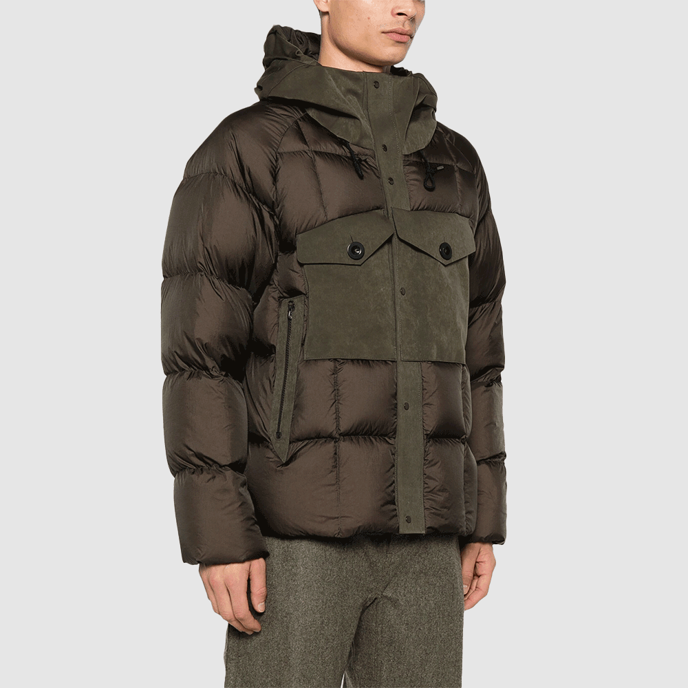 Ten C Men’s Tanker Combo Down Puffer Jacket 23CTCUC03138 006048 686