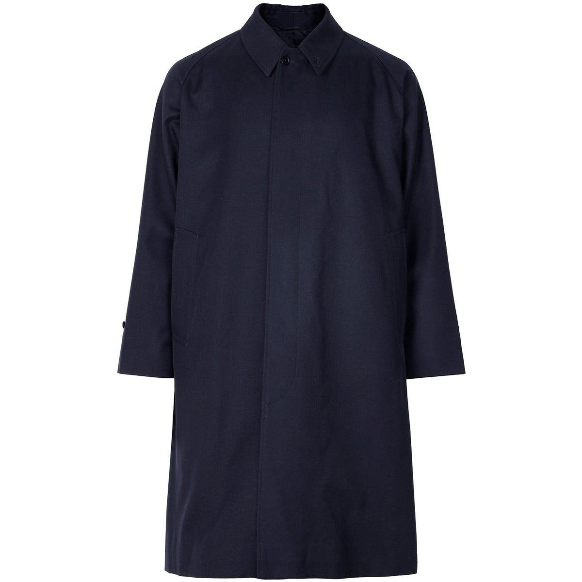 KAPTAIN SUNSHINE Navy Walker Wool Coat KSBSCO01