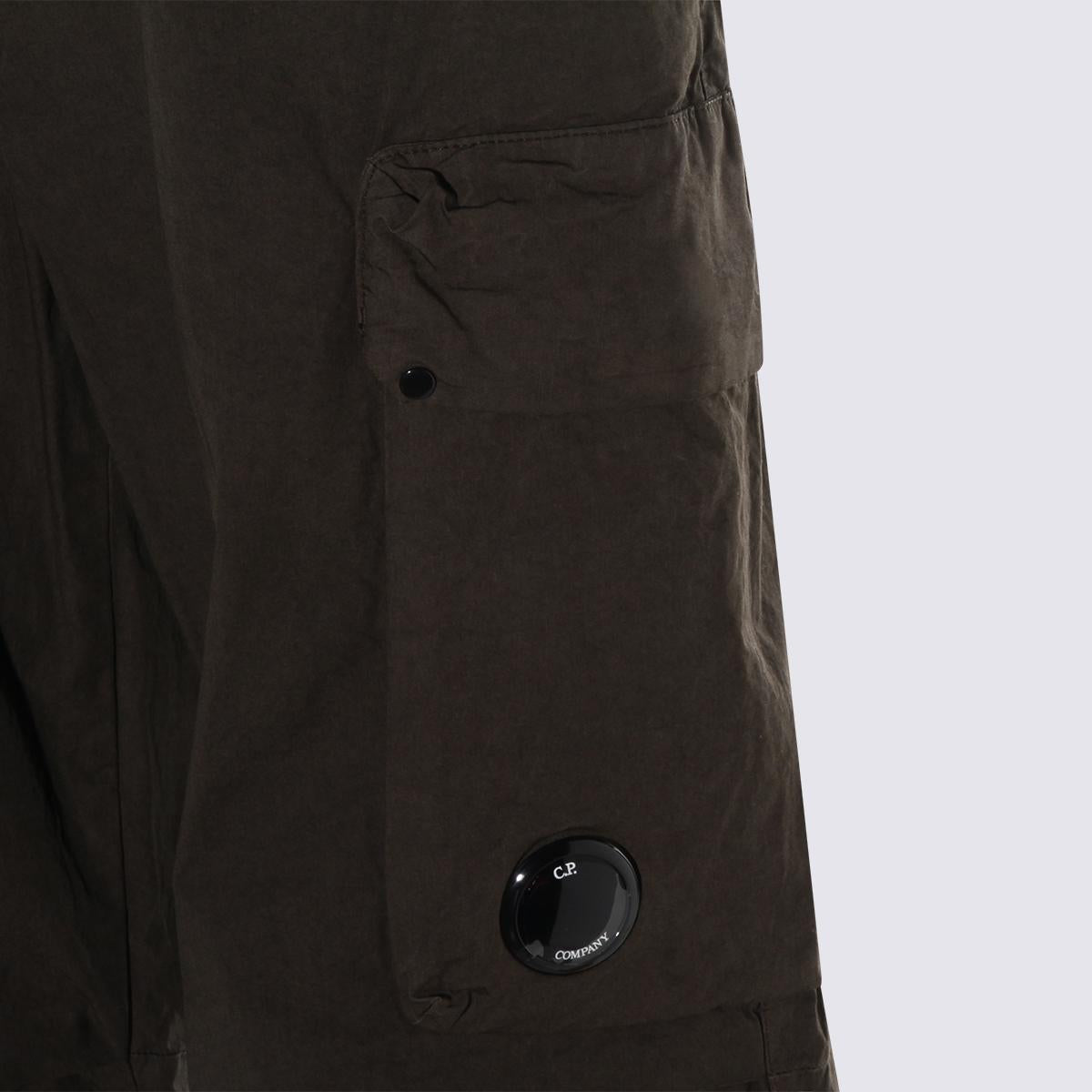 CP Company Green Cotton Cargo Pants for Men