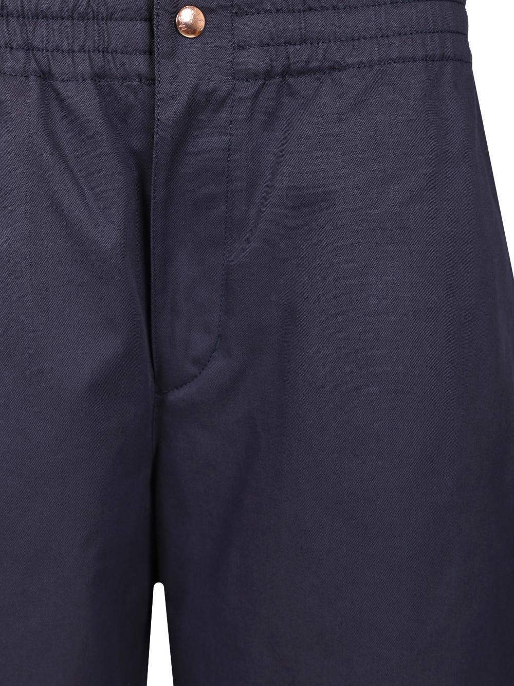Moncler Navy Cropped Trousers Men’s Pants