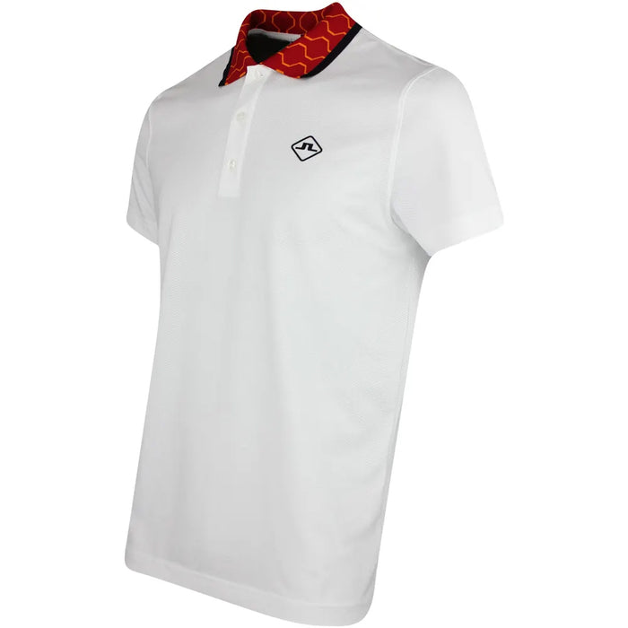 J LINDEBERG Glen Polo Regular Fit T-Shirt White Men