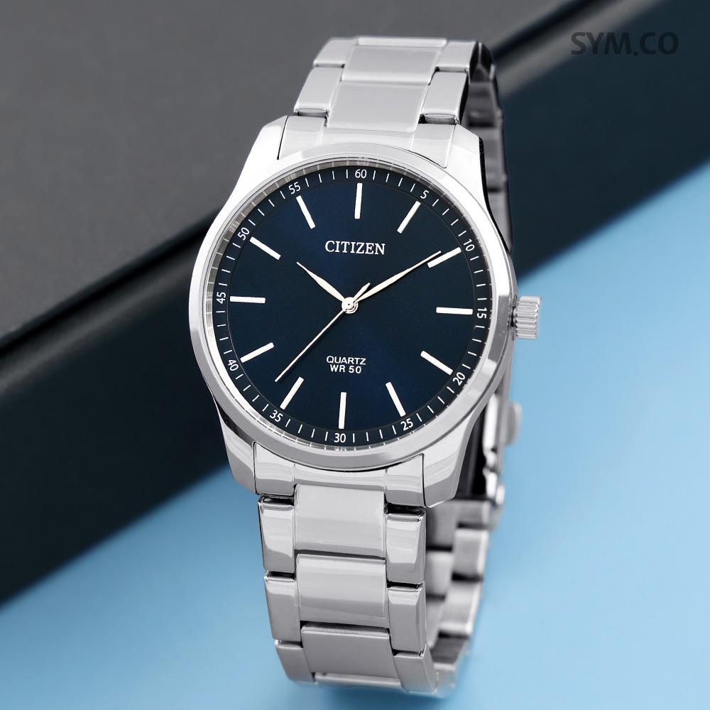 CITIZEN Classic Slim Round Blue Dial Analog Men’s Metal Watch BH5001 56L