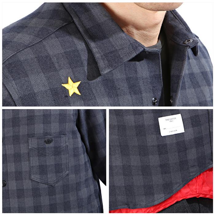 The Editor Men’s Check Lined Long Sleeve Shirt 1045 5307 89