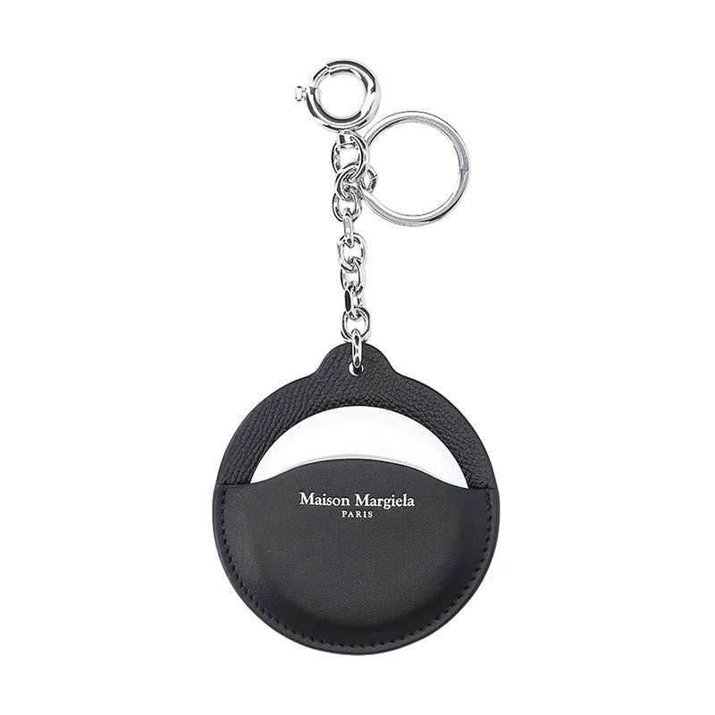 Maison Margiela Black Mirrored Stitch Keyring Accessory