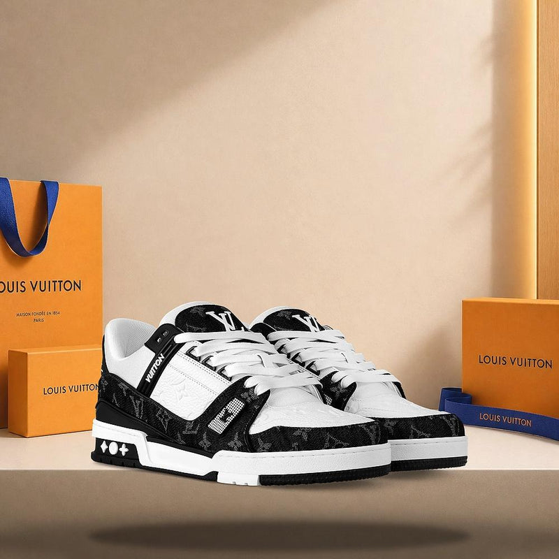 Louis Vuitton LV Trainer Black Low-Top Sneakers
