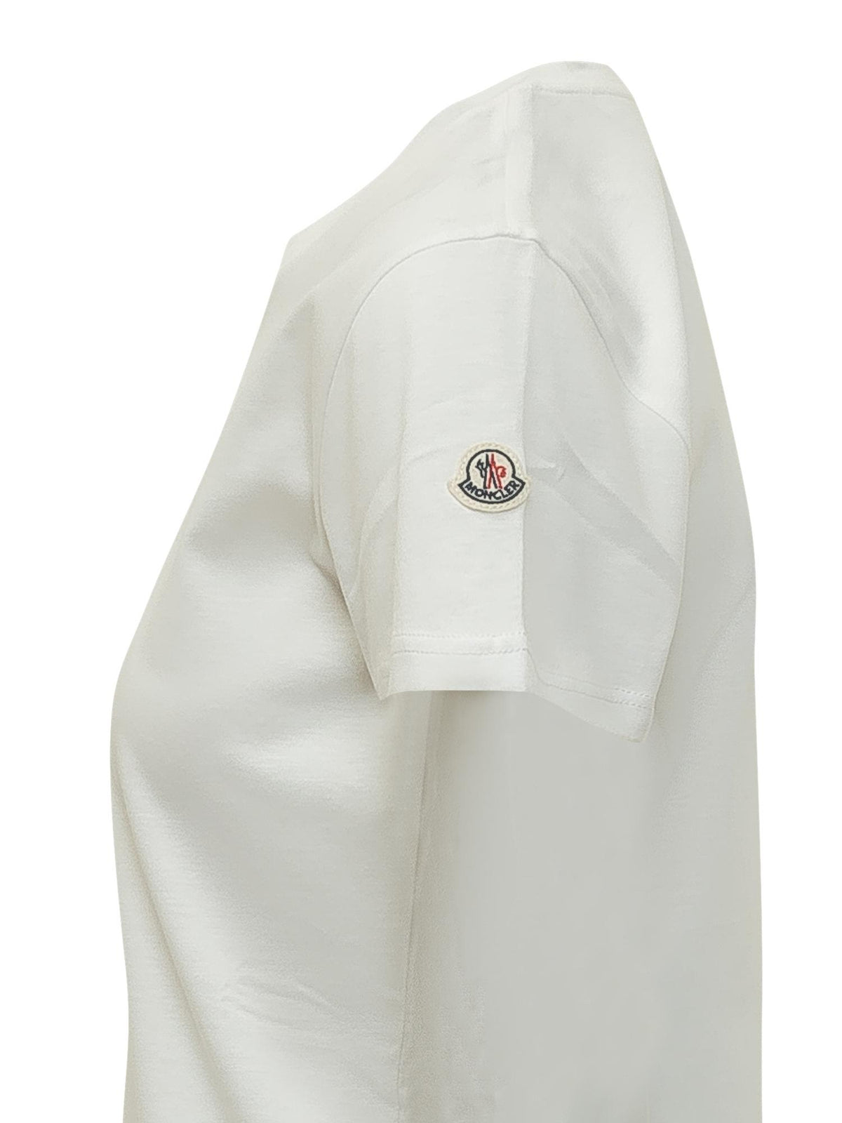 Moncler Short Sleeve Cotton T-Shirt White Women’s