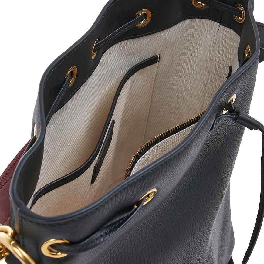 BALLY Womens Black Leather Code Bucket Shoulder Bag WAU01 FVT607 U901O
