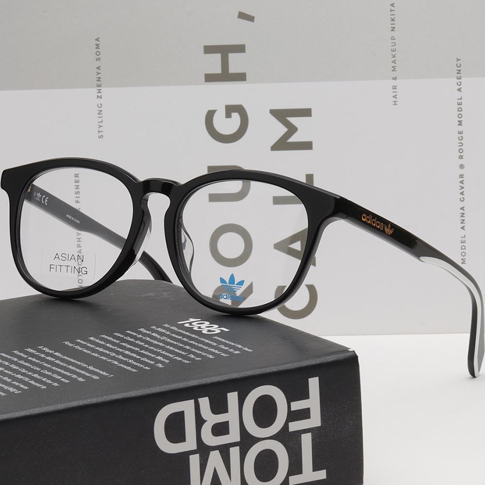 Adidas Big Size Unisex Asian Fit Acetate Rectangle Eyeglass Frames OR5019F 001