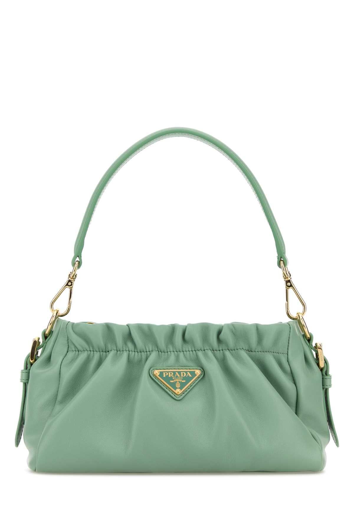 PRADA Black Leather Shoulder Bag