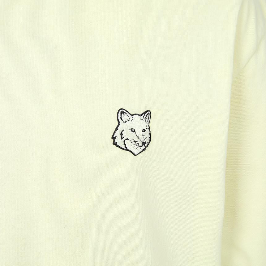 Maison Kitsune Fox Head Logo Men’s Short Sleeve T-Shirt White Cotton