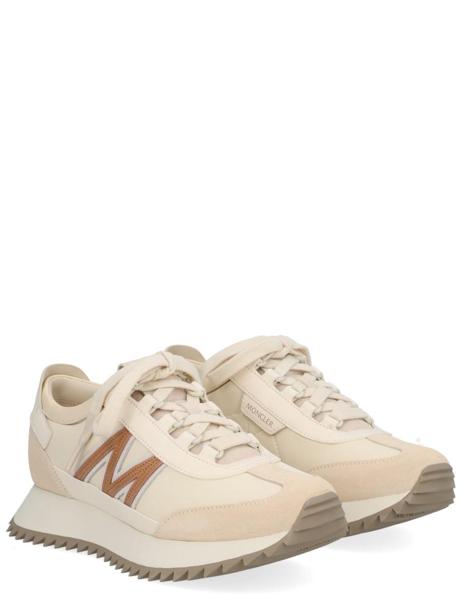 Moncler White Leather Low-Top Sneakers Women’s