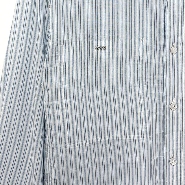 WOOYOUNGMI Striped Long-Sleeve Shirt with Back Logo W261SH07 827L