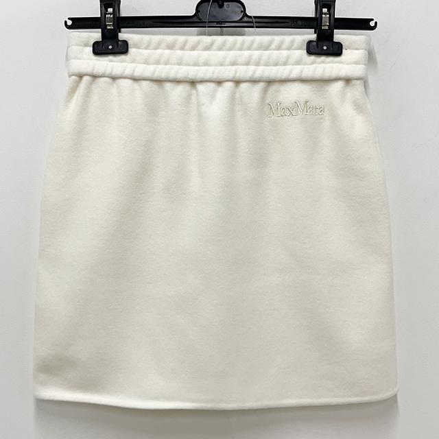 Max Mara ONAGRO Wool Cashmere Mini Skirt Black 24217760 0 001