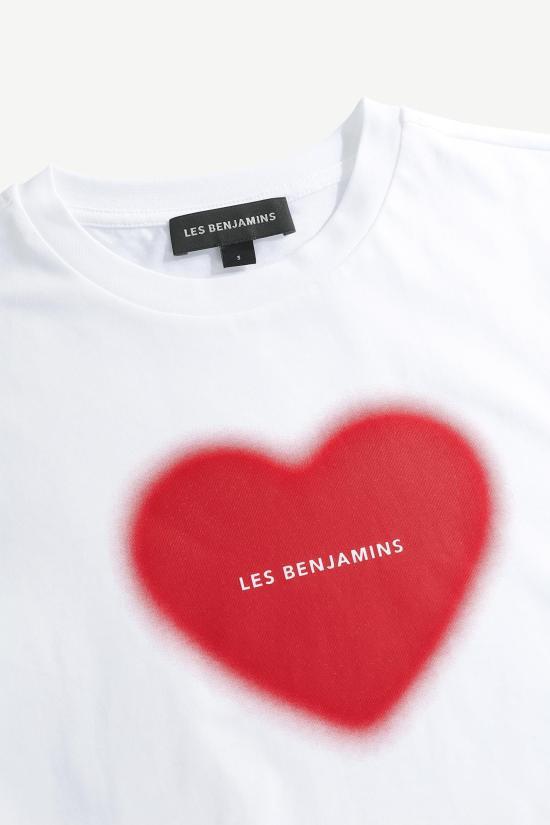 Les Benjamins Short Sleeve T-Shirt LEBW251MRTS007WH WHITE DOM