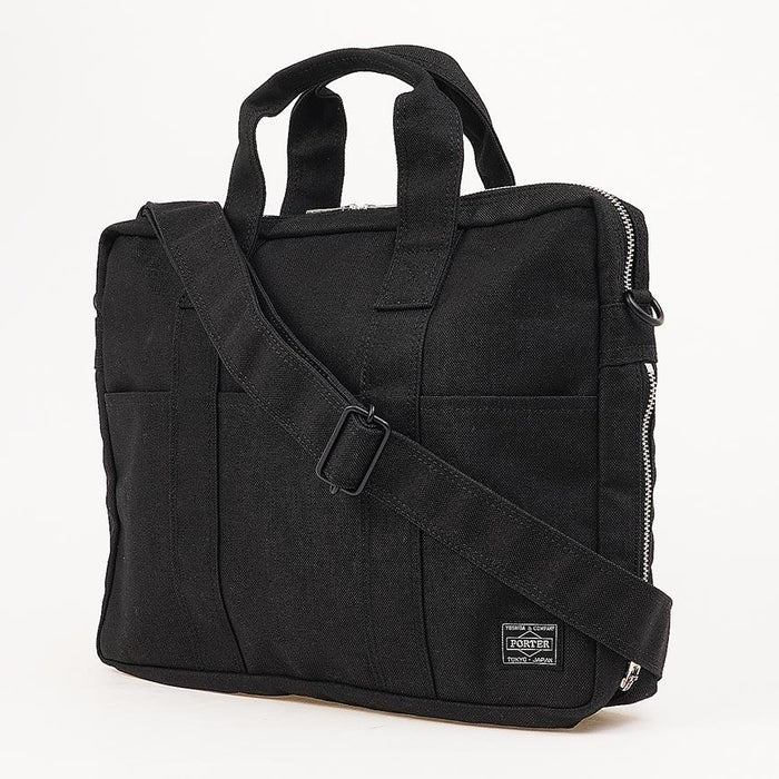 PORTER Smoky 2-Way Briefcase Black Unisex Canvas/Nylon