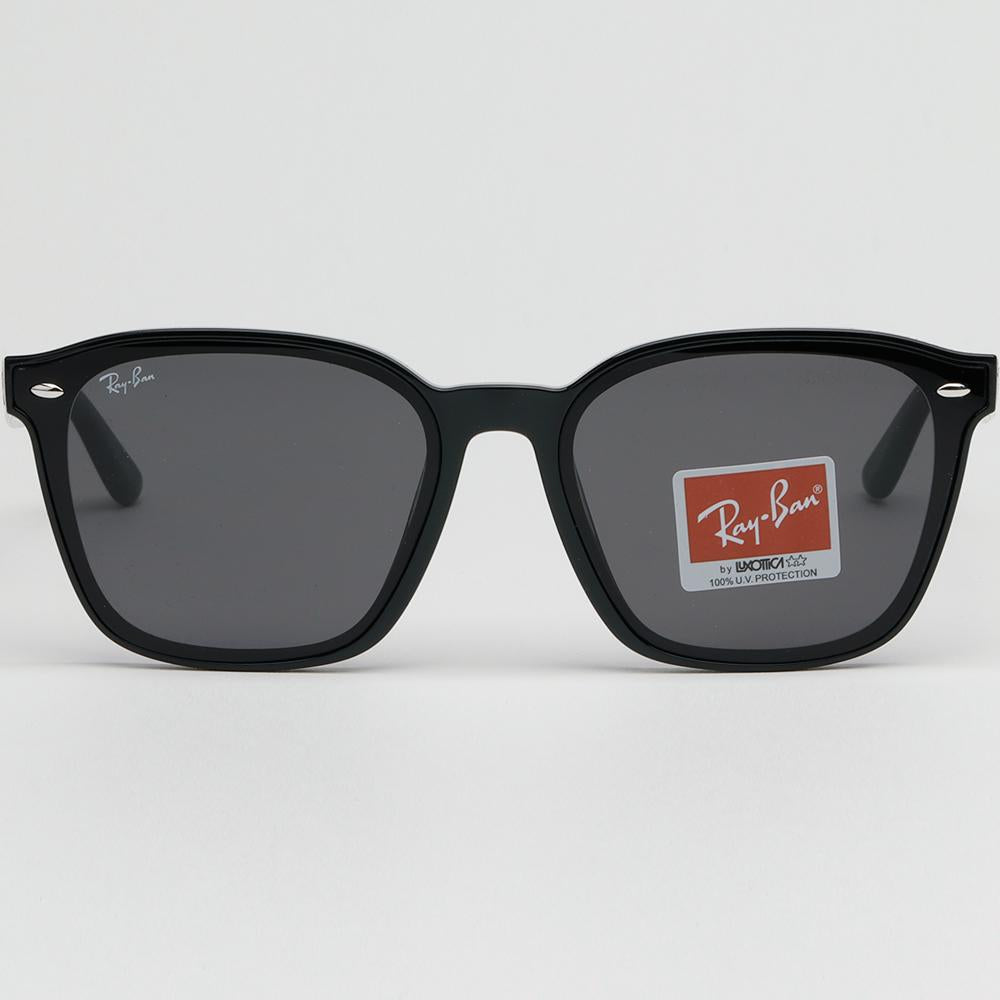 Ray Ban Black Acetate Oversized Asian Fit Sunglasses