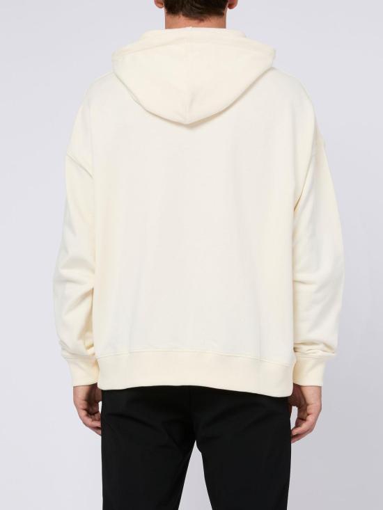 MSGM Hooded Sweatshirt Women’s Top 3740MM10624779902 WHITE DOM