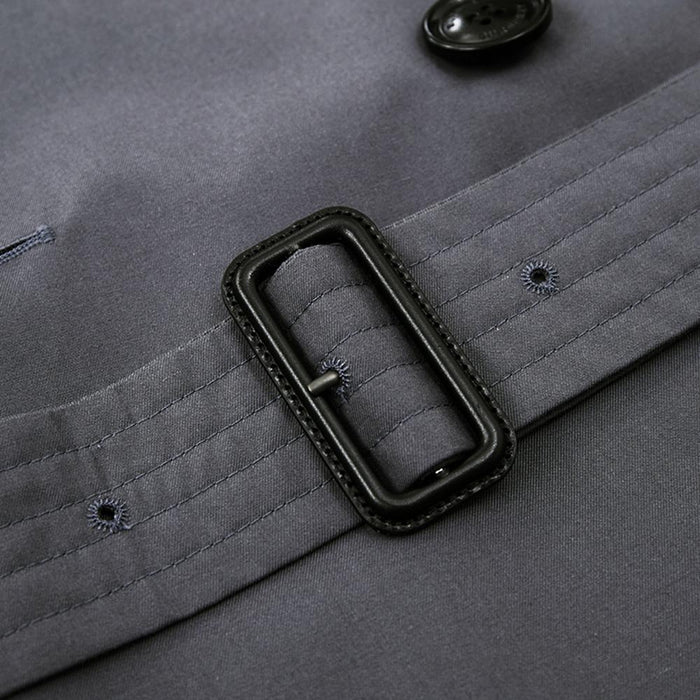 BURBERRY Chelsea Heritage Trench Coat Gray Men