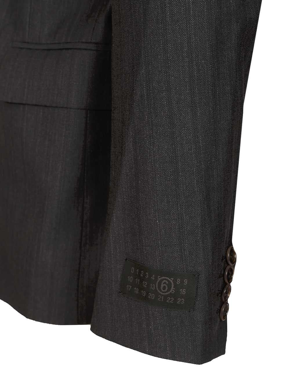 Maison Margiela Black Wool Suit Jacket