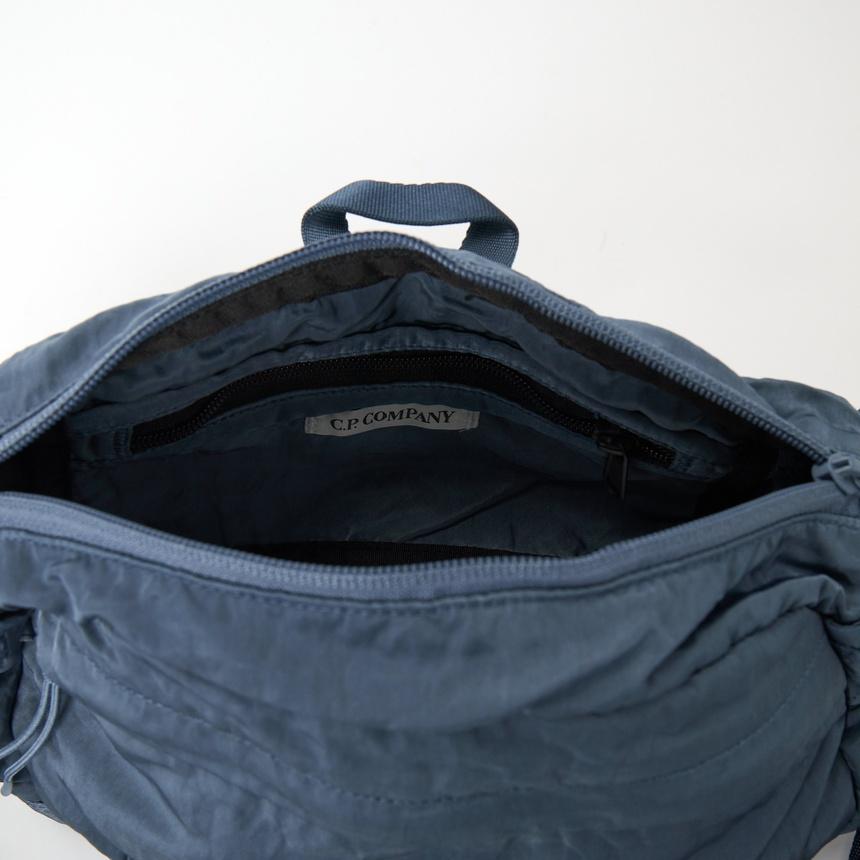 CP Company Unisex Nylon Waist Bag Crossbody Bag Navy