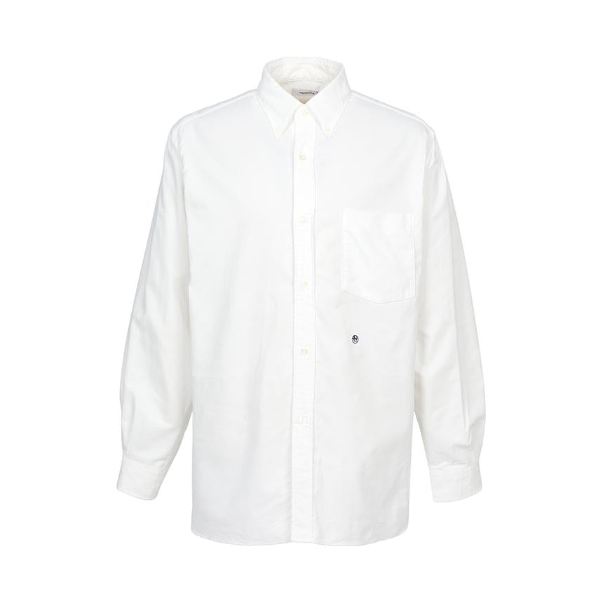 nanamica White Long Sleeve Shirt for Men