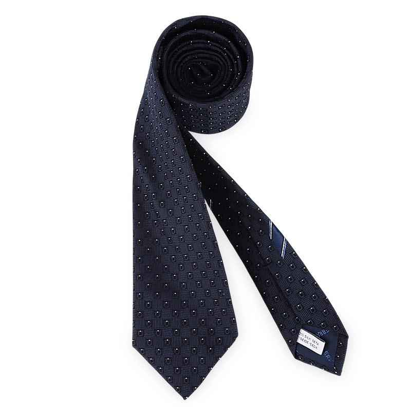 Ferragamo Men’s Cannes Gancini Silk Jacquard Tie Navy 351432 794480