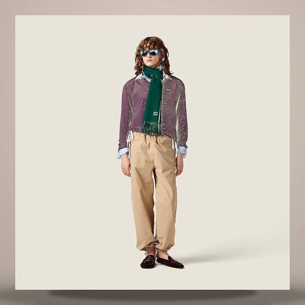 Miu Miu Washed Gabardine Trousers MP2044 19LW F0065