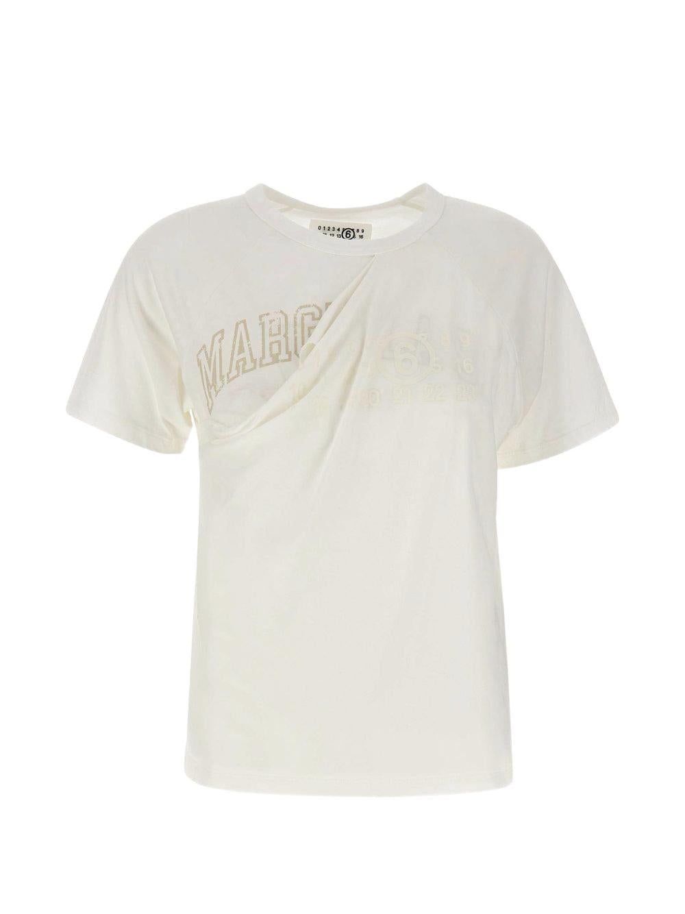 Maison Margiela White Cotton Short Sleeve T-Shirt