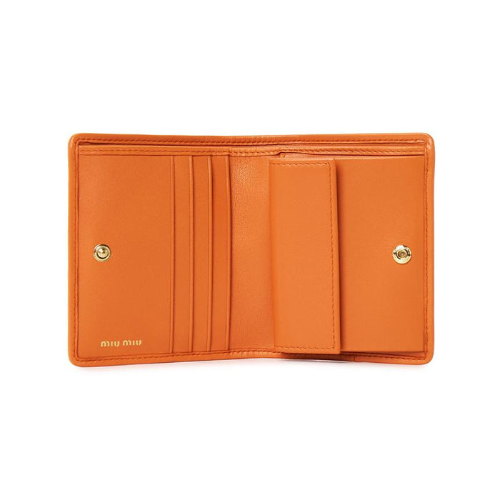 Miu Miu Matelassé Leather Compact Wallet 5MV204 AFPP F0049